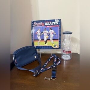 Atlanta Braves  2026 Calendar Crossbody Decanter Laynard